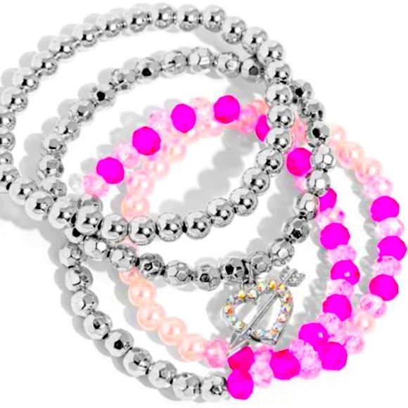 🩷💞🩷  “HEART-STRUCK HAUTE” MULTI STRETCH BRACELET ~ PAPARAZZI❗️4 in 1❗️🩷💞🩷 - Picture 3 of 3